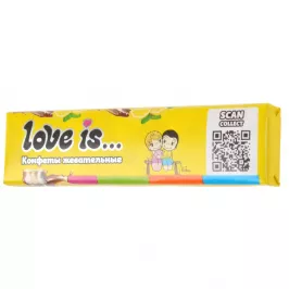 Жевательные конфеты Love is: Кола-лимон (20 г.) картинка 372674 - МосИгра